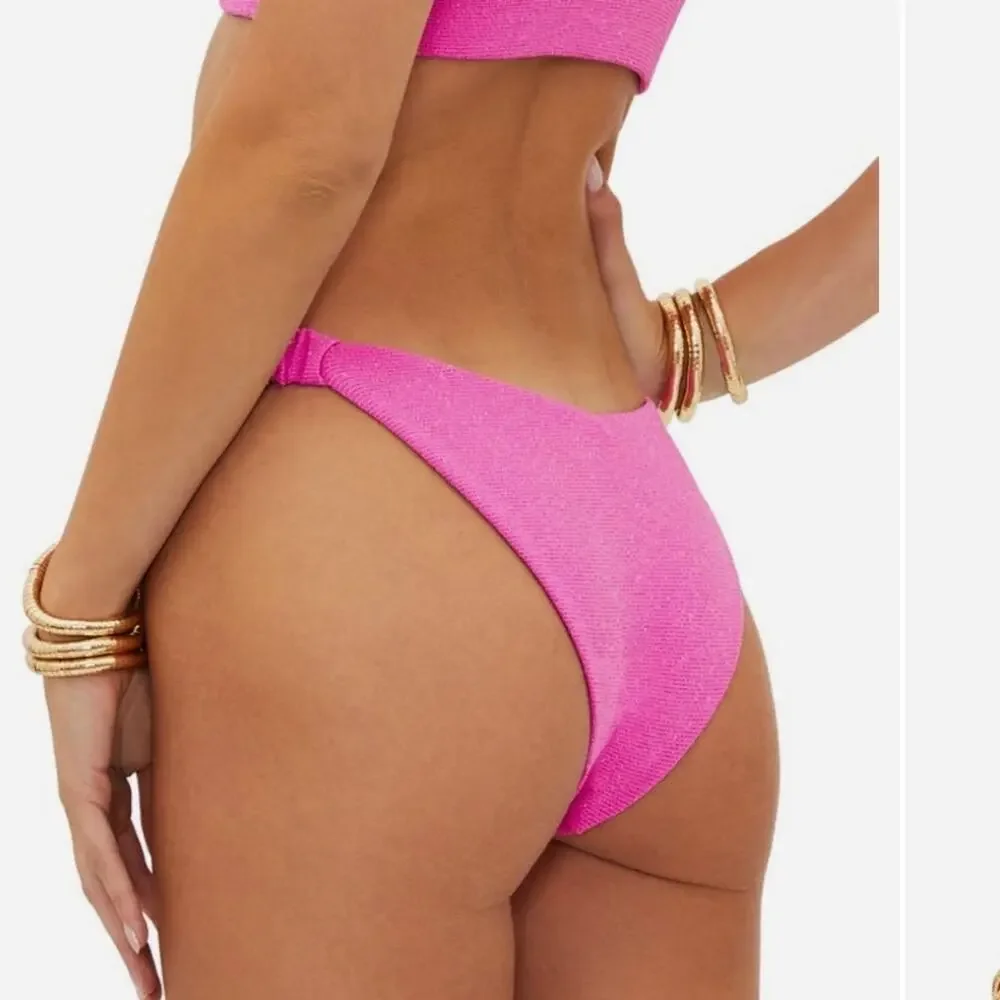 Beach Riot Phoebe High Cut Pink Bikini Bottom NWT